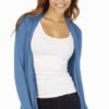 Denim Colored Waterfall Cardigan