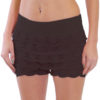 Black Cotton Crochet Shorts