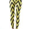Ankle Length Chevron Yellow Leggings