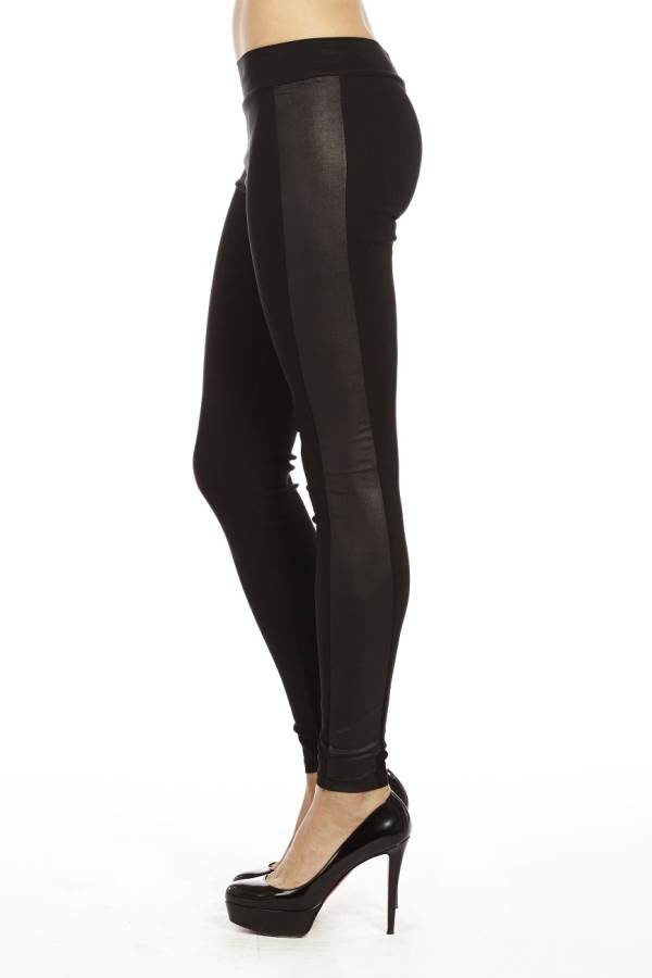 Leather Side Panel Leggings