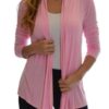 Blushing Pink Waterfall Cardigan