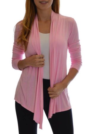 Blushing Pink Waterfall Cardigan