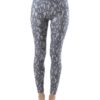 Elegant Lace Print Ankle Leggings