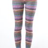 Sexy Pink Tribal Winter Ankle Leggings