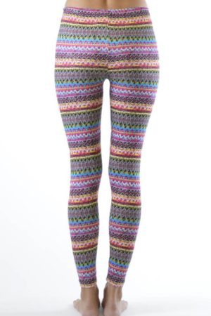 Sexy Pink Tribal Winter Ankle Leggings