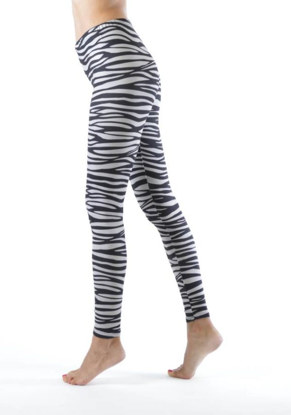 Ankle Length Plus Size Zebra Leggings
