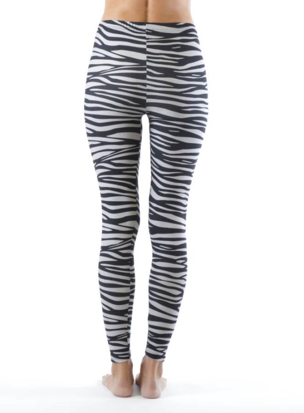 Ankle Length Plus Size Zebra Leggings