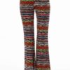 Red Tribal Wide Leg Palazzo Pants