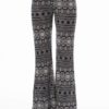 Low Waisted Navy Tribal Palazzo Pants