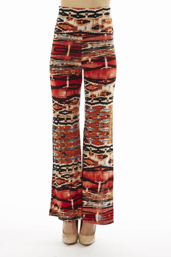 High Waist Ruby Egyptian Palazzo Pants