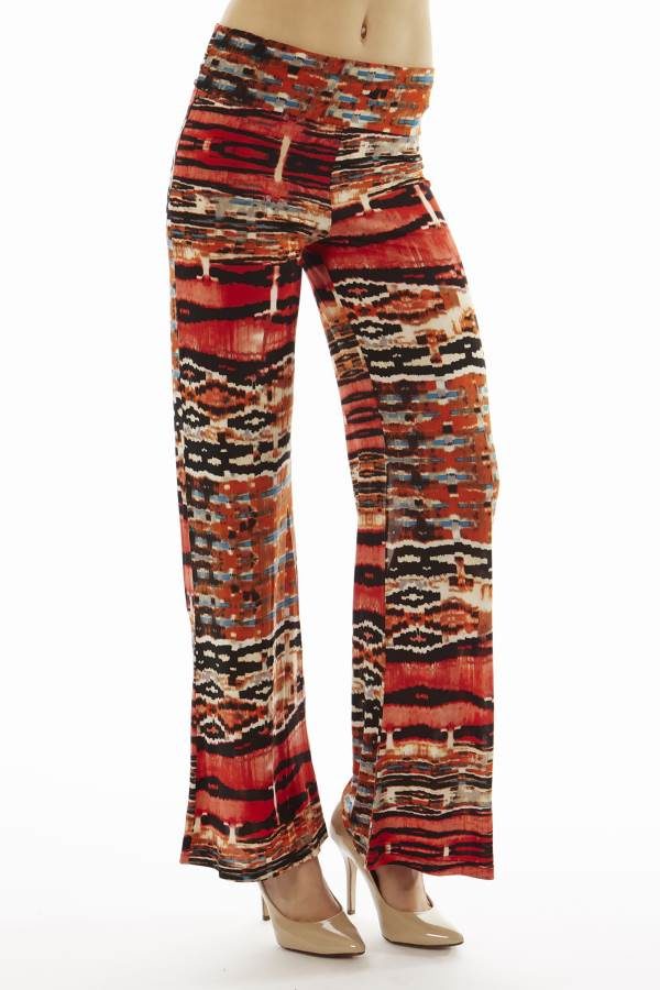 High Waist Ruby Egyptian Palazzo Pants