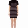 Women's Striped Turtleneck Tunic Sweater