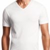 Men's 3 Pack Black or White V-Neck Shirts