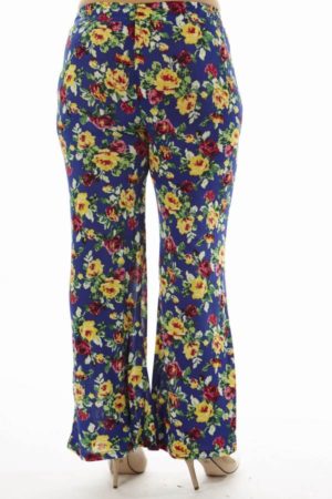 Floral Plus Size Wide Leg Palazzo Pants