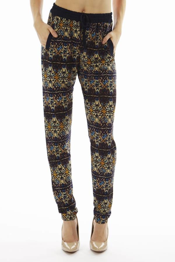 Geometric Print Jogger Pants