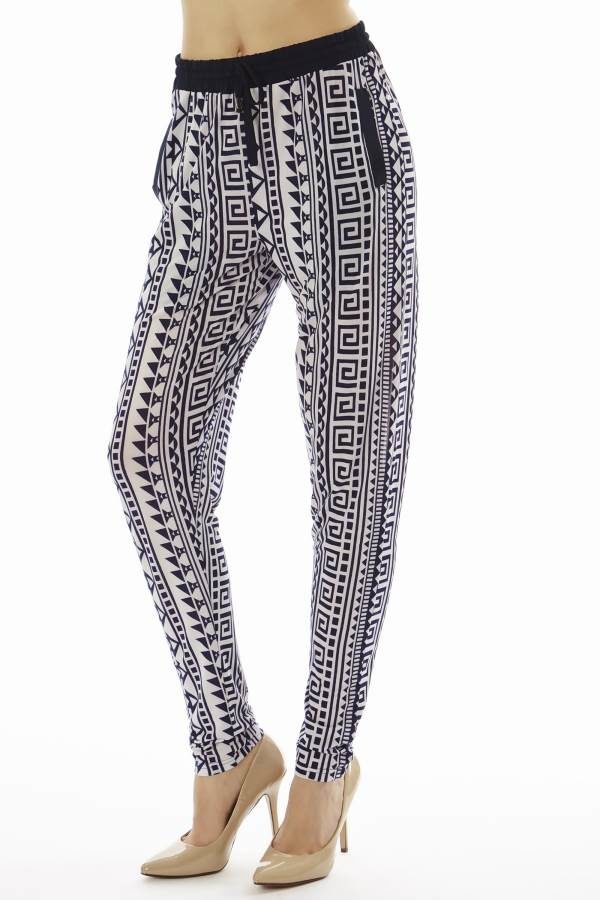 Geometric Tribal Print Jogger Pants