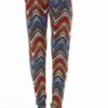 Vibrant Chevron Print Soft Pants