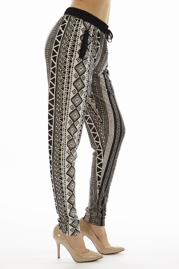 Tribal Print Jogger Pants