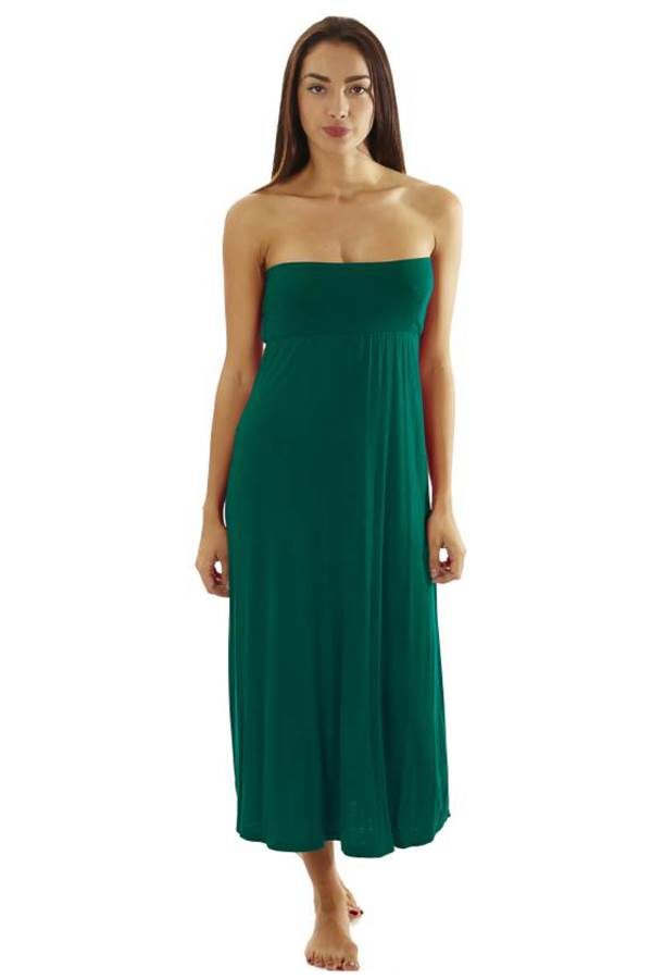 Fitted Waist Jade Maxi Dress
