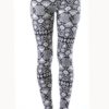 Funky White Tribal Ankle Leggings