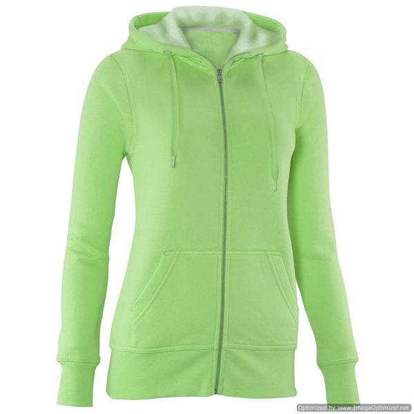 Apple Green Full-Zip Hoodie Sweater