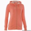 Sweet Orange Zip Up Hooded Sweatshirt
