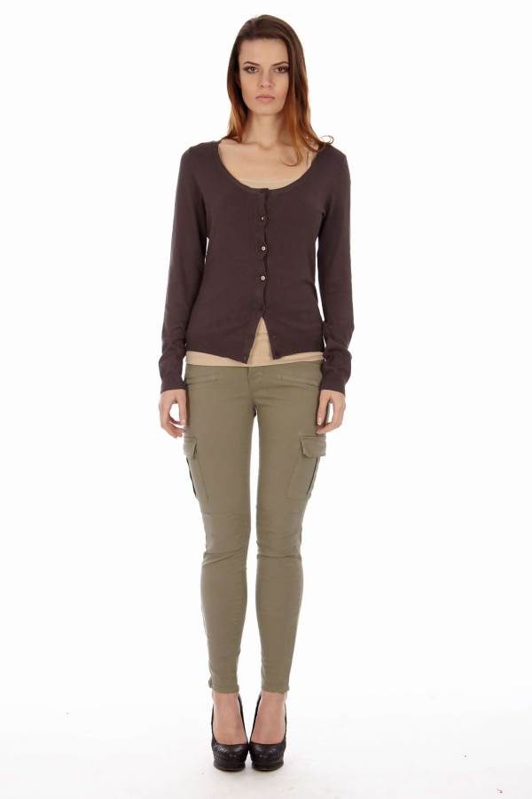 Classic Brown Button up Cardigan