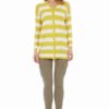 Yellow & White Stripe Hoodie Cardigan