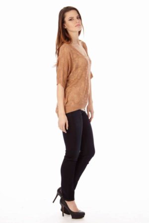 Peach Knit Top
