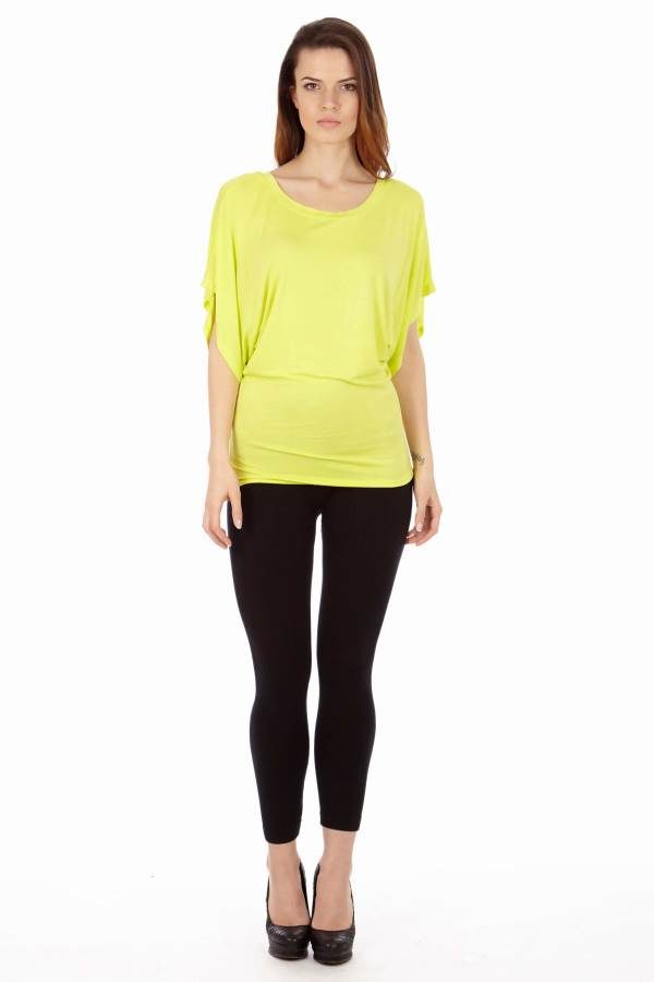 Lime Colored Flowing Angel Blouse