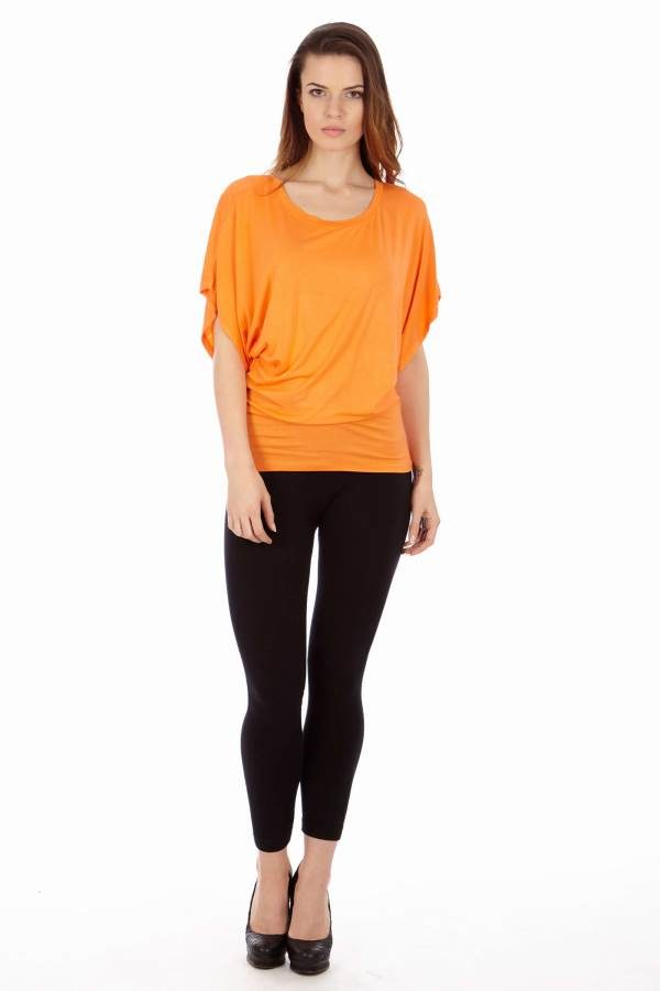 Orange Flowing Angel Blouse