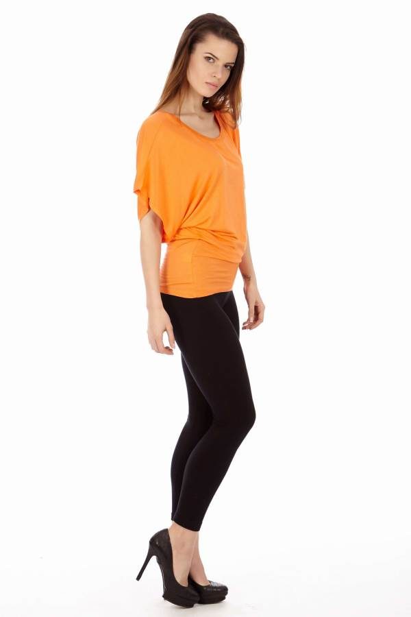 Orange Flowing Angel Blouse