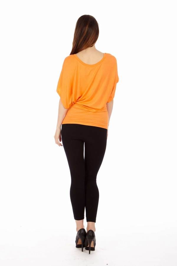 Orange Flowing Angel Blouse