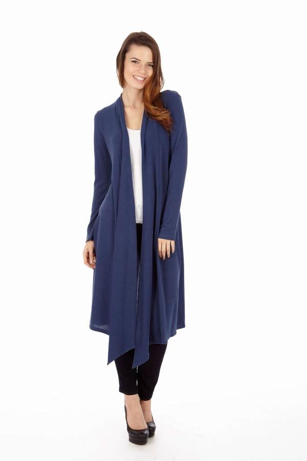 Navy Drape Cradigan