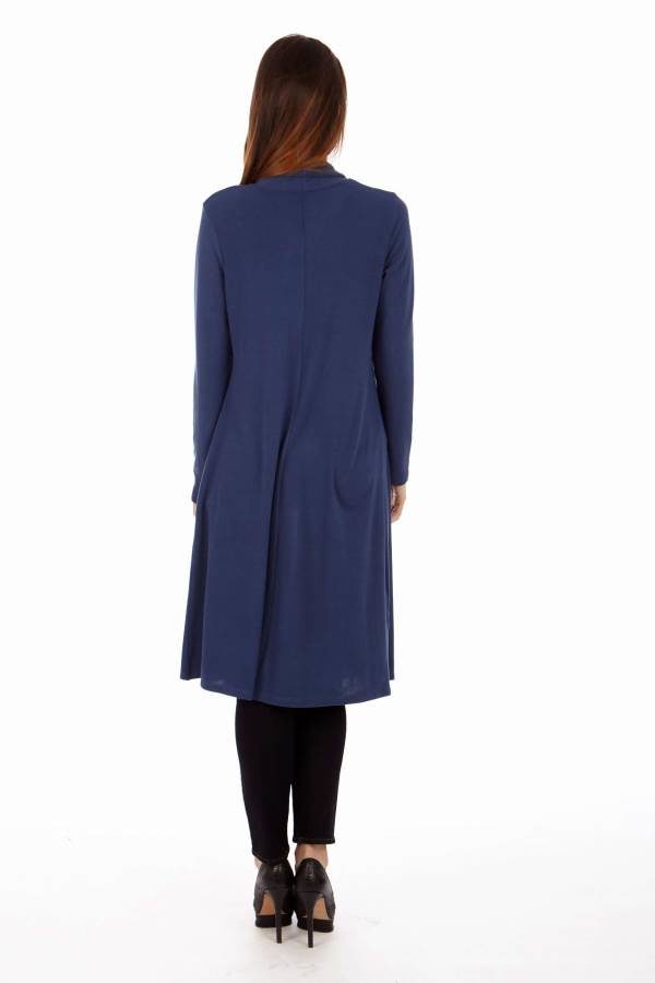 Navy Drape Cradigan