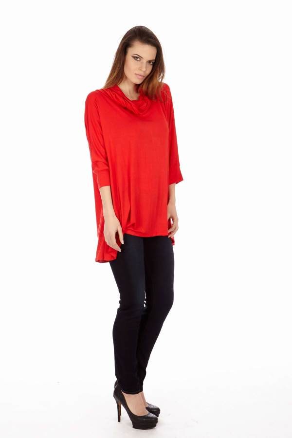 Red Long Sleeve Tunic