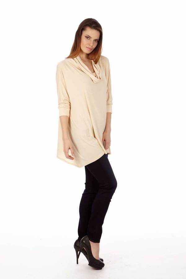Cream Long Sleeve Tunic