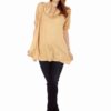 Tan Long Sleeve Tunic