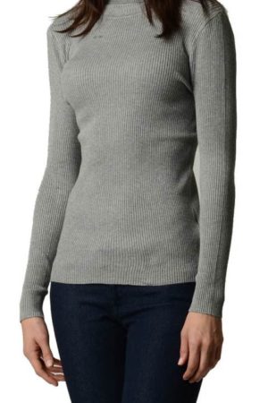 Grey Turtleneck Sweater