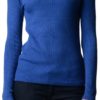 Royal Blue Turtleneck Sweater
