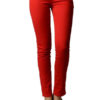 Red Rose Colored Denim Skinny Jeans