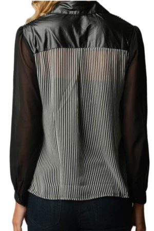 Striped Chiffon Shirt