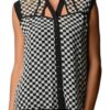 Checkerboard Chiffon Tank Top
