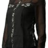 Crown Printed Chiffon Shirt