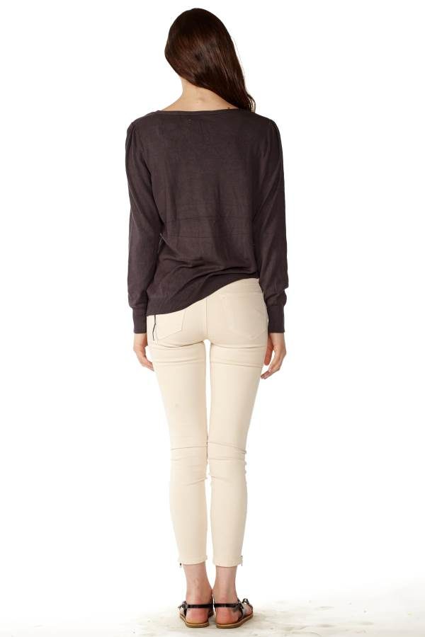 Women's Gray Knit Cardigan