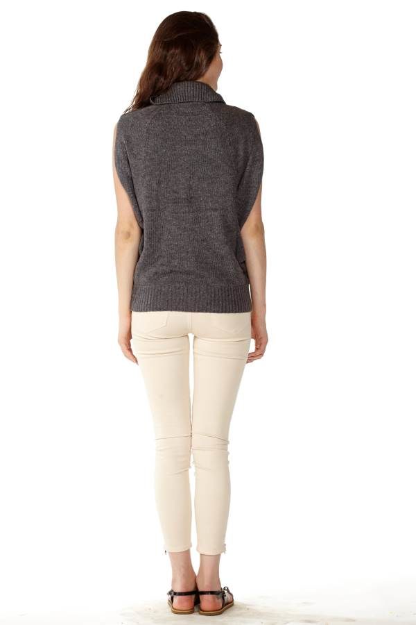 Dark Grey Knitted Cardigan