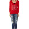 Red V-Neck Sweater