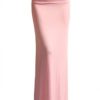 Fold Over Blush Pink Maxi Skirt