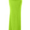 Apple Green Foldover Maxi Skirt