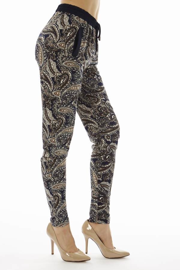 Paisley Print Jogger Pants